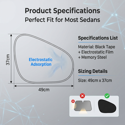 💥2026 HOT SALE💥Car Electrostatic Adsorption Sunshade And Sun Protection Curtain-ddd
