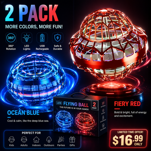 🛸GALAXY RIFT – Self-Returning Hover Drone-Rechargeable Flying Orb for Indoor & Outdoor Fun