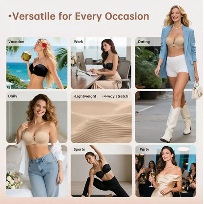 Final 3 Hours: 60%OFF🔥 Seamless Front Closure Bra With Adjustable Straps