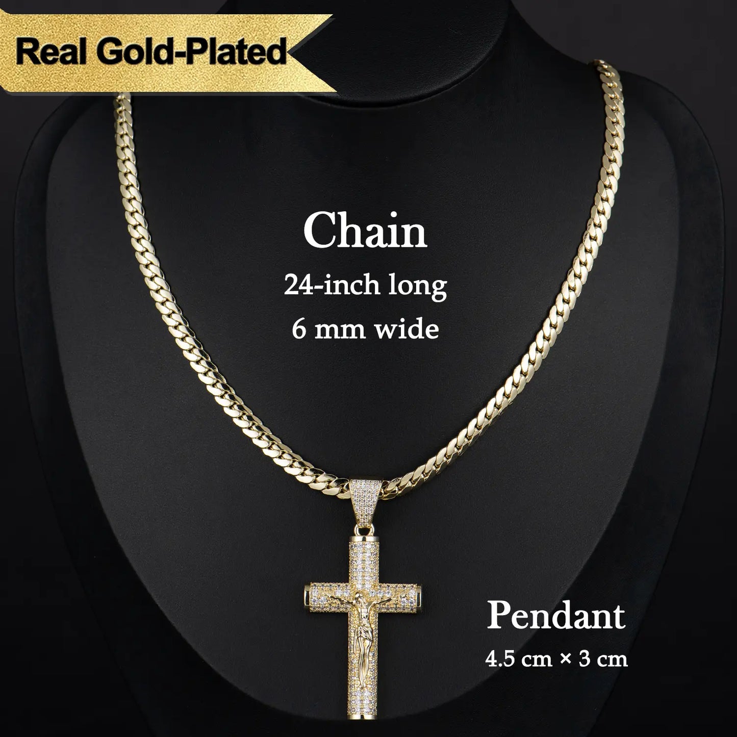 60% OFF! ✝️ Jesus Crucifix Pendant Necklace