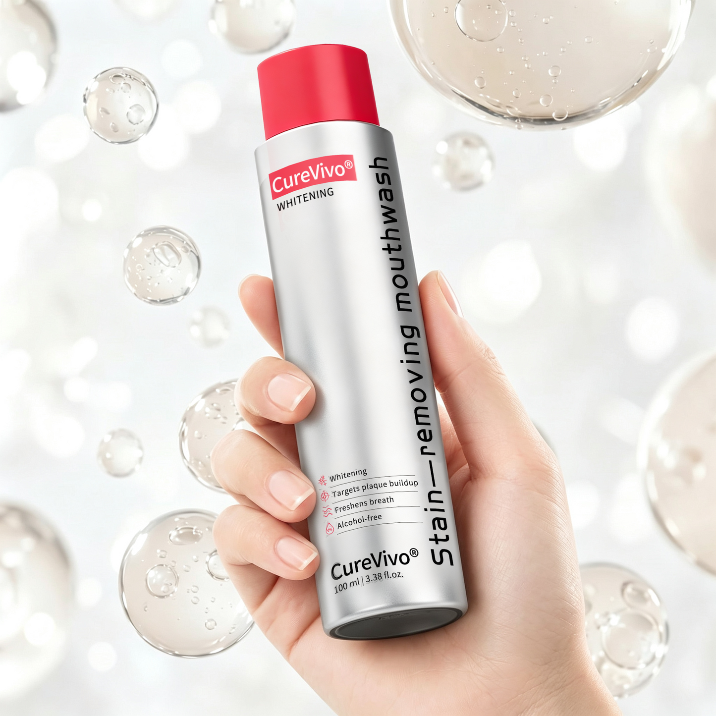 😆Surprise! Unlock 70% OFF on CureVivo® Bright White Mouthwash