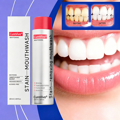 😆Surprise! Unlock 70% OFF on CureVivo® Bright White Mouthwash