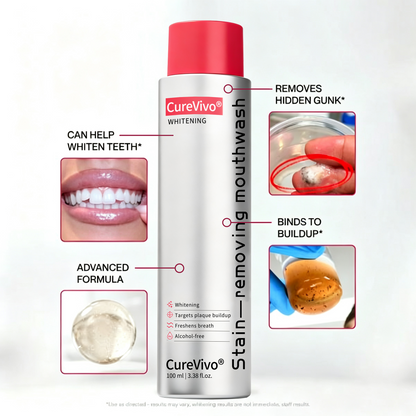 😆Surprise! Unlock 70% OFF on CureVivo® Bright White Mouthwash