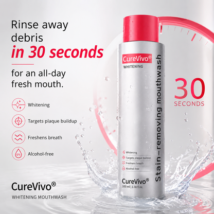 😆Surprise! Unlock 70% OFF on CureVivo® Bright White Mouthwash