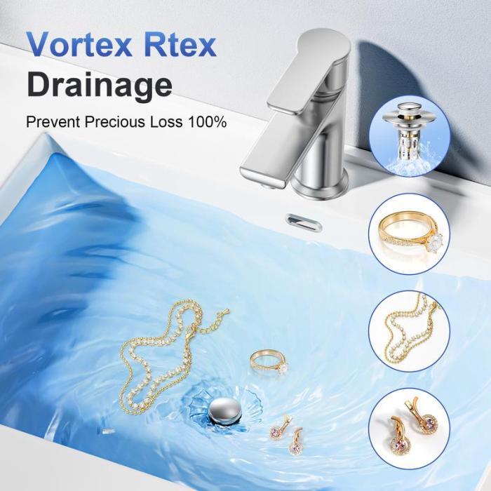 🔥 70% OFF! SVOZK® 💧 3 in 1 Sink Drain Strainer, Universal Pop Up Stopper with Removable Stainless Steel Filter Basket Hair Catcher